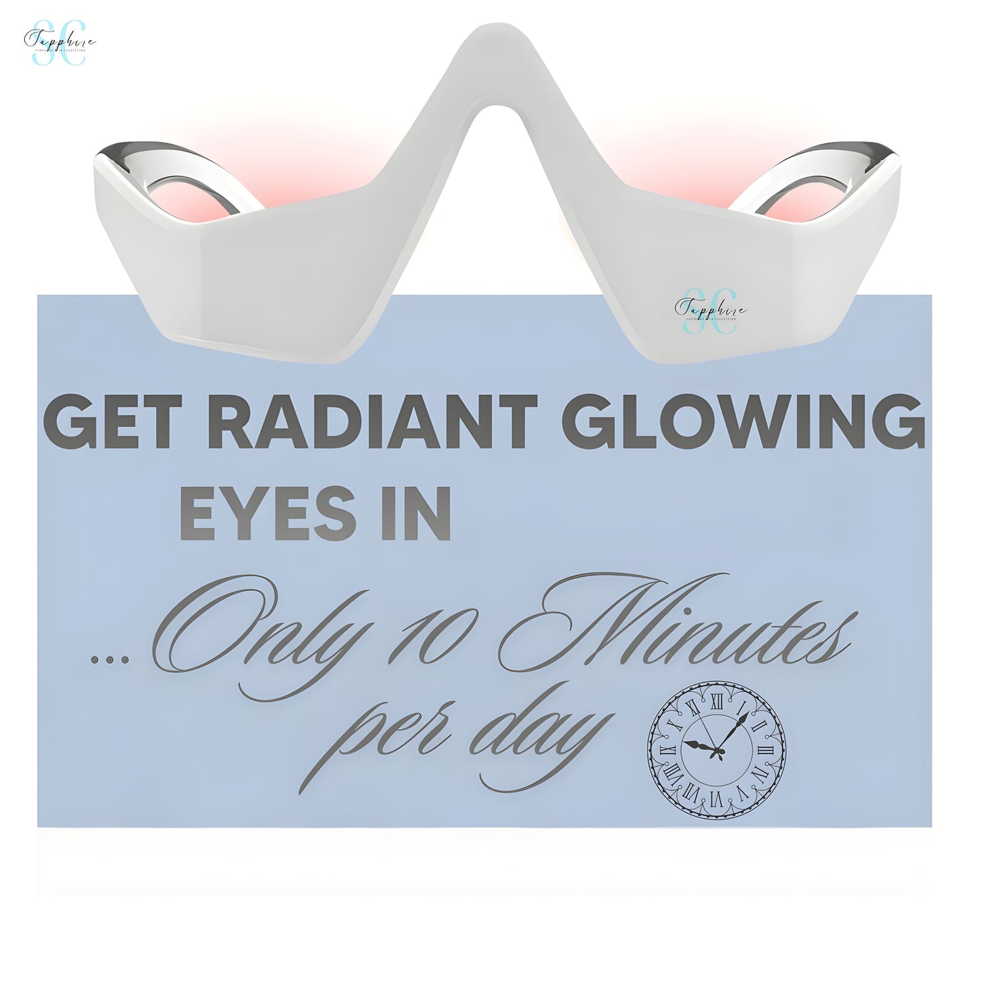 Red Light Therapy Glasses for Dark Circles and Bags