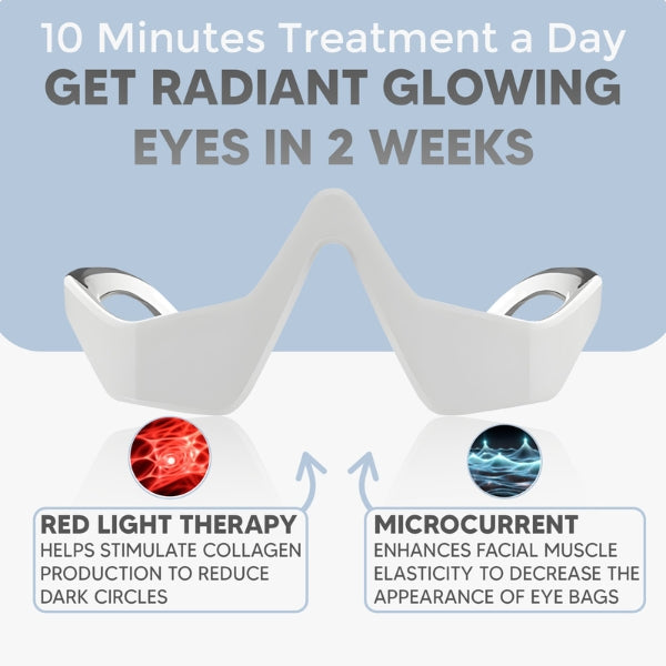 Red Light Therapy Glasses for Dark Circles and Bags